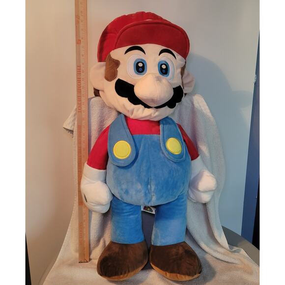 Super Mario Nintendo Stuffed Plush 3 FT Oversized Toy 2023 - Picture 1 of 10